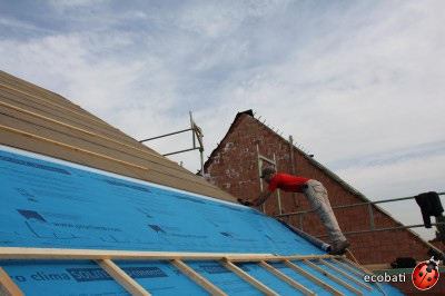 solitex ud connect pour protéger la toiture d'une maison passive
